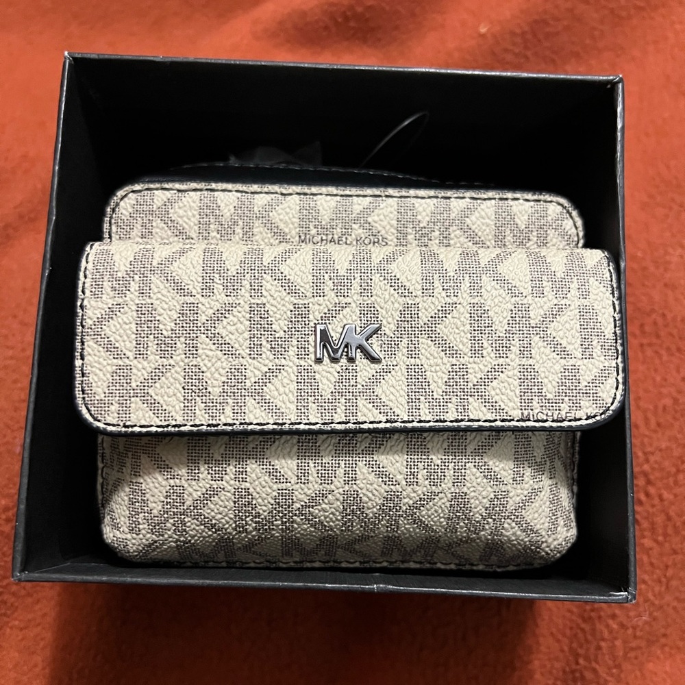 Michael Kors Beige and Black Mini Bag